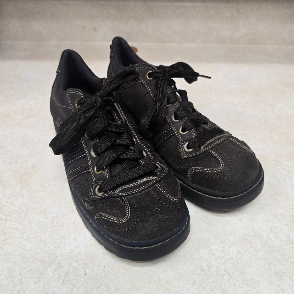 Vintage Skechers USA Chunky Brown Leather Suede Sneakers Y2K Grunge‎ Low Top